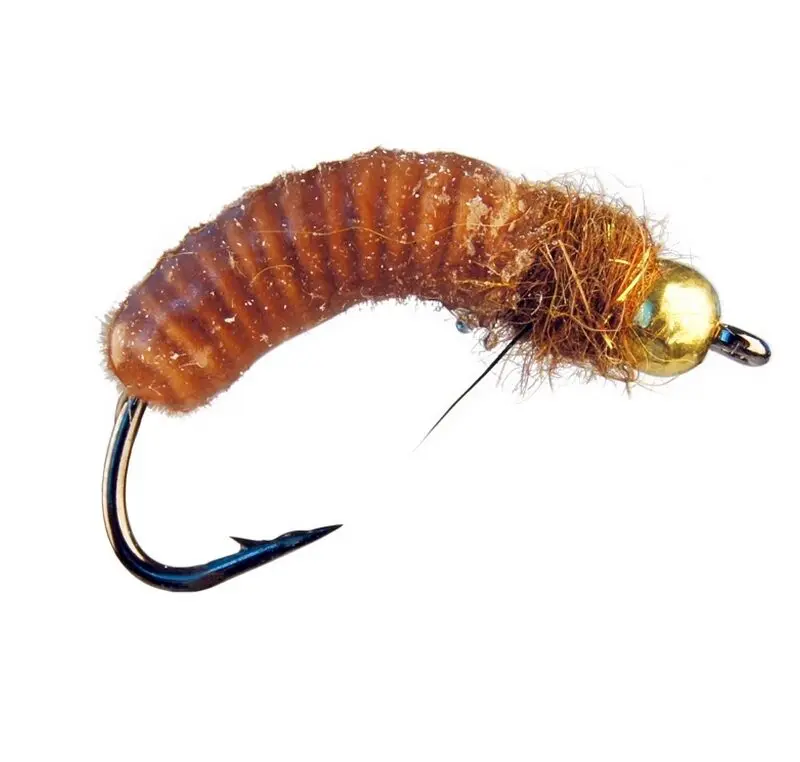 MONTANA FLY - ILVERMAN'S CRANE FLY LARVA - TAN [TSM-T1612]