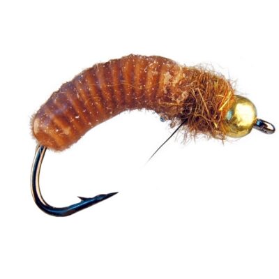 MONTANA FLY - ILVERMAN'S CRANE FLY LARVA - TAN [TSM-T1612]