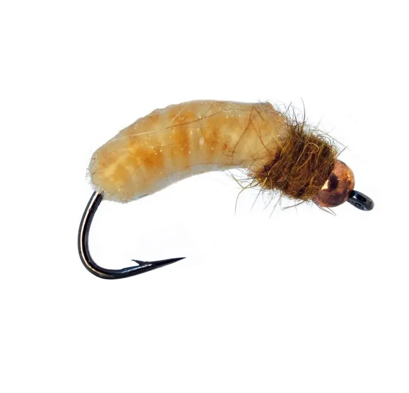 MONTANA FLY - ILVERMAN'S CRANE FLY LARVA - CREAM [TSM-T1613]