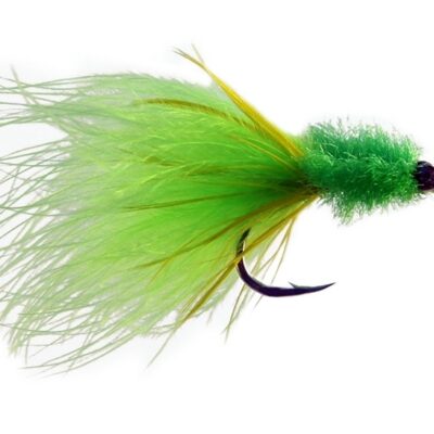 MONTANA FLY - MARABOU TOAD - CHARTRUESE BEAD CHAIN EYE [TSM-T1652]