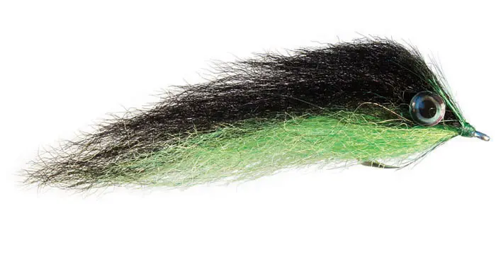 MONTANA FLY - LUCENT MINNOW - BLACK/CHARTREUSE [TSM-TARPON-14]
