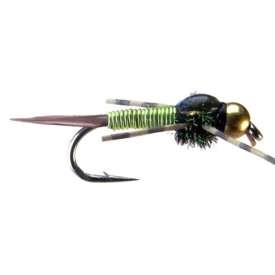 MONTANA FLY - BH RUBBERLEG EPOXY BACK COPPER BOB - CHARTREUSE [TSM-P1204]