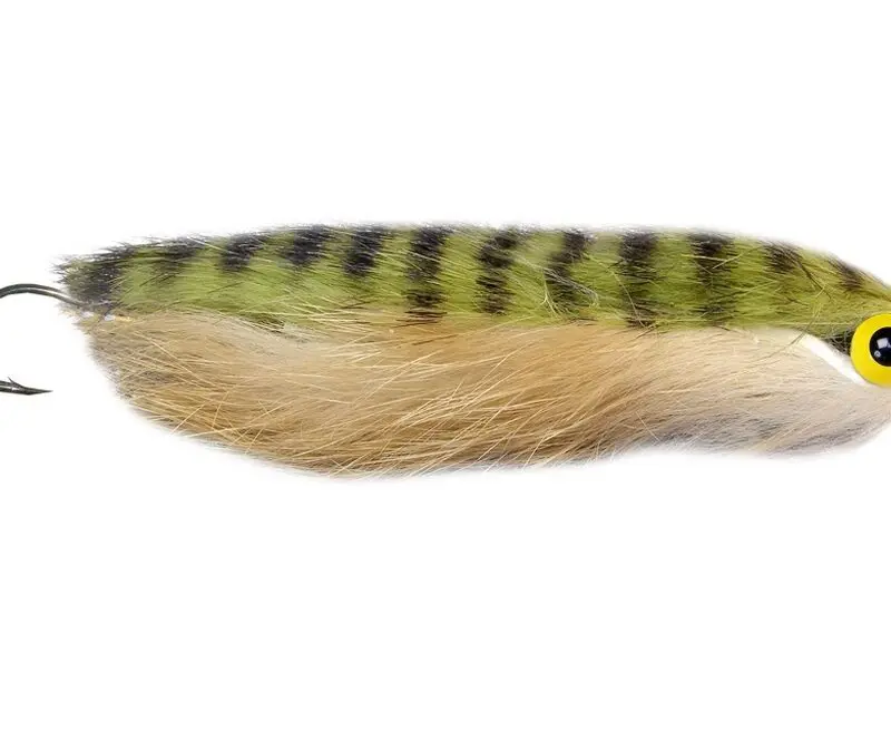MONTANA FLY - LANIERS STRUNG-OUT STREAMER - OLIVE/PEACH [TSM-S1522]