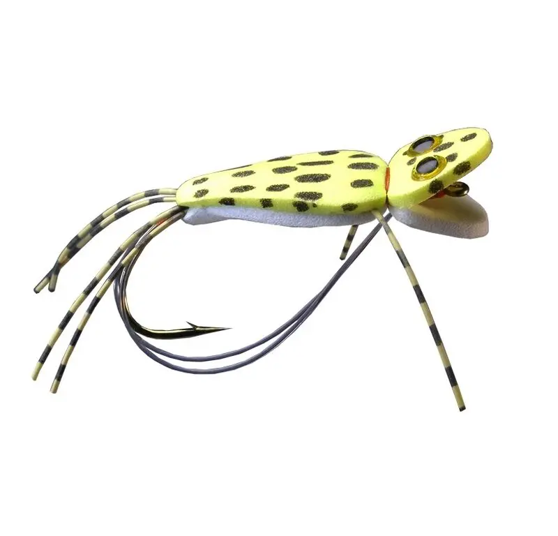 MONTANA FLY - KERMIT THE FOAM FROG - YELLOW/WHITE [TSM-R1403]
