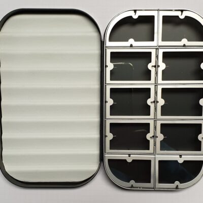 J. PARKER - ALUMINIUM FLY BOX 10 SCOMPARTI - BLACK