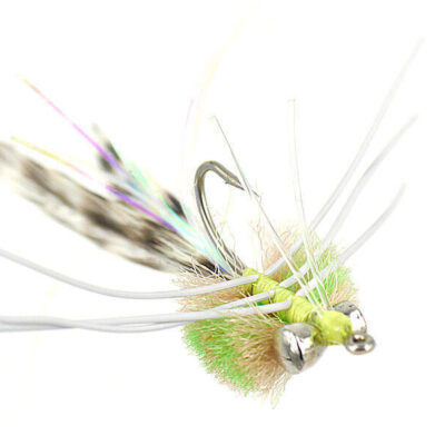MONTANA FLY - MERKIN CRAB - TAN/CHARTREUSE [TSM-BONE-05]