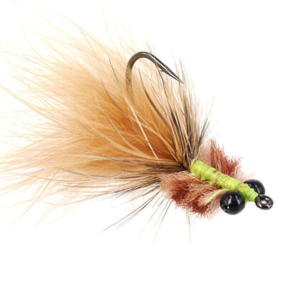 MONTANA FLY - YARN CRAB - TAN/BROWN [TSM-BONE-01]