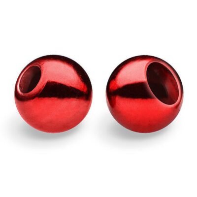 J. PARKER - TUNGSTEN BEAD METALLIC RUBY RED - PEZZI 30