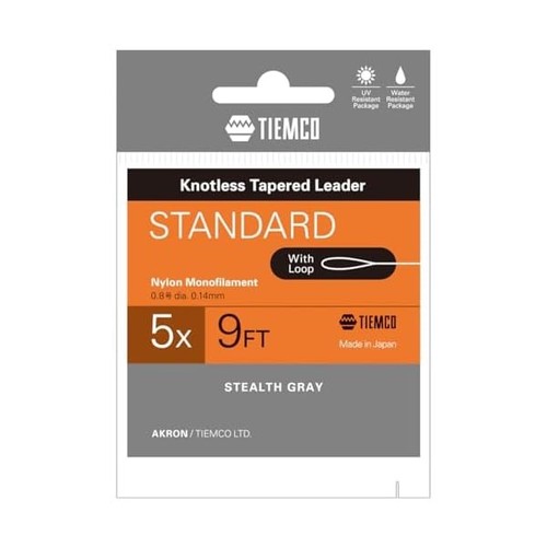 standard with loop TIEMCO - STANDARD KNOTLESS TAPERED LEADER AKRON WITH LOOP 9 FT - PEZZI 5 - Image 1